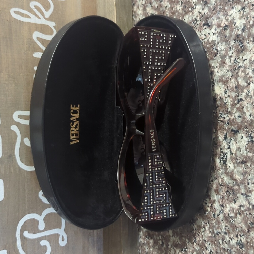 Versace MOD 4068 -B 371/3 Rectangle Sunglasses w/Case - Picture 4 of 9